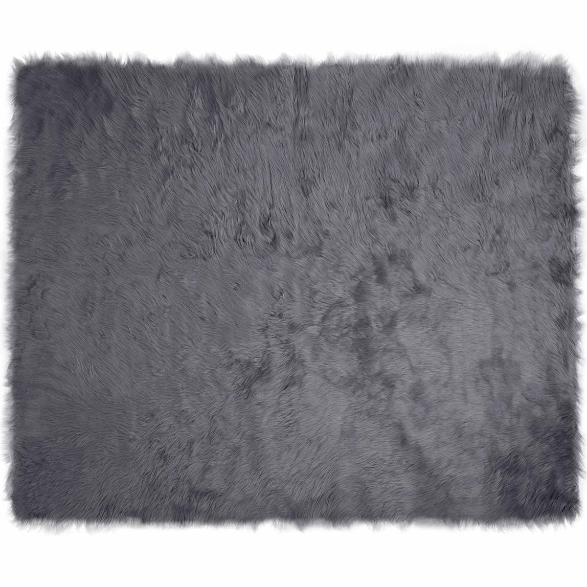 Vidaxl tapis fausse peau de mouton tafalla anthracite 240 x 340 cm