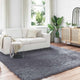 Vidaxl tapis fausse peau de mouton tafalla anthracite 240 x 240 cm