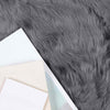 Vidaxx tapis en fausse peau de mouton tafalla anthracite ø 120 cm polyester