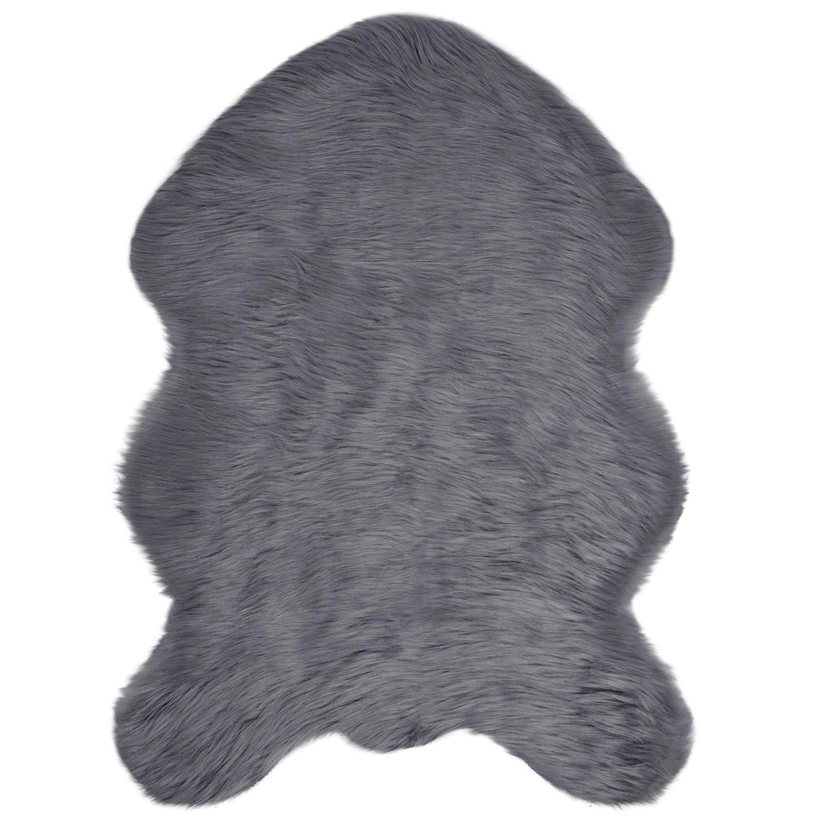 Vidaxx tapis en fausse peau de mouton tafalla anthracite 80 x 120 cm polyester