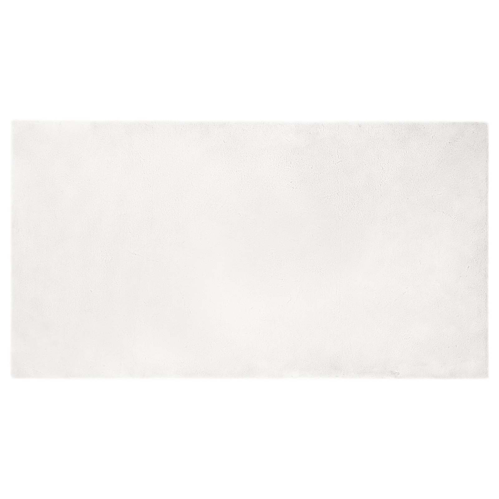 VidaXL tapis en fausse fourrure de lapin blanc huile 60 x 110 cm polyester