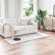 VidaXL tapis en fausse fourrure de lapin blanc huile 80 x 200 cm polyester