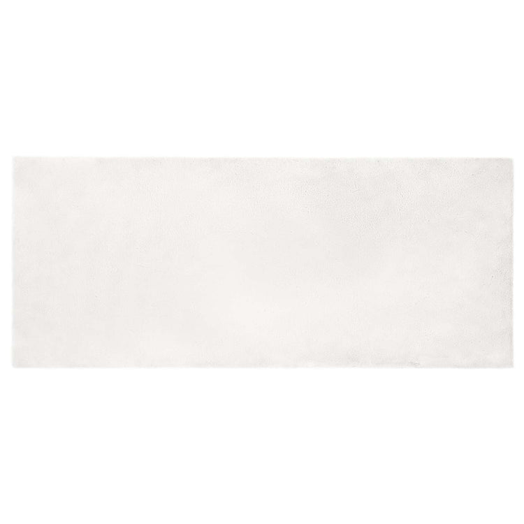 VidaXL tapis en fausse fourrure de lapin blanc huile 80 x 200 cm polyester