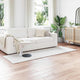 VidaXL tapis en fausse fourrure de lapin huile blanc 80 x 250 cm polyester