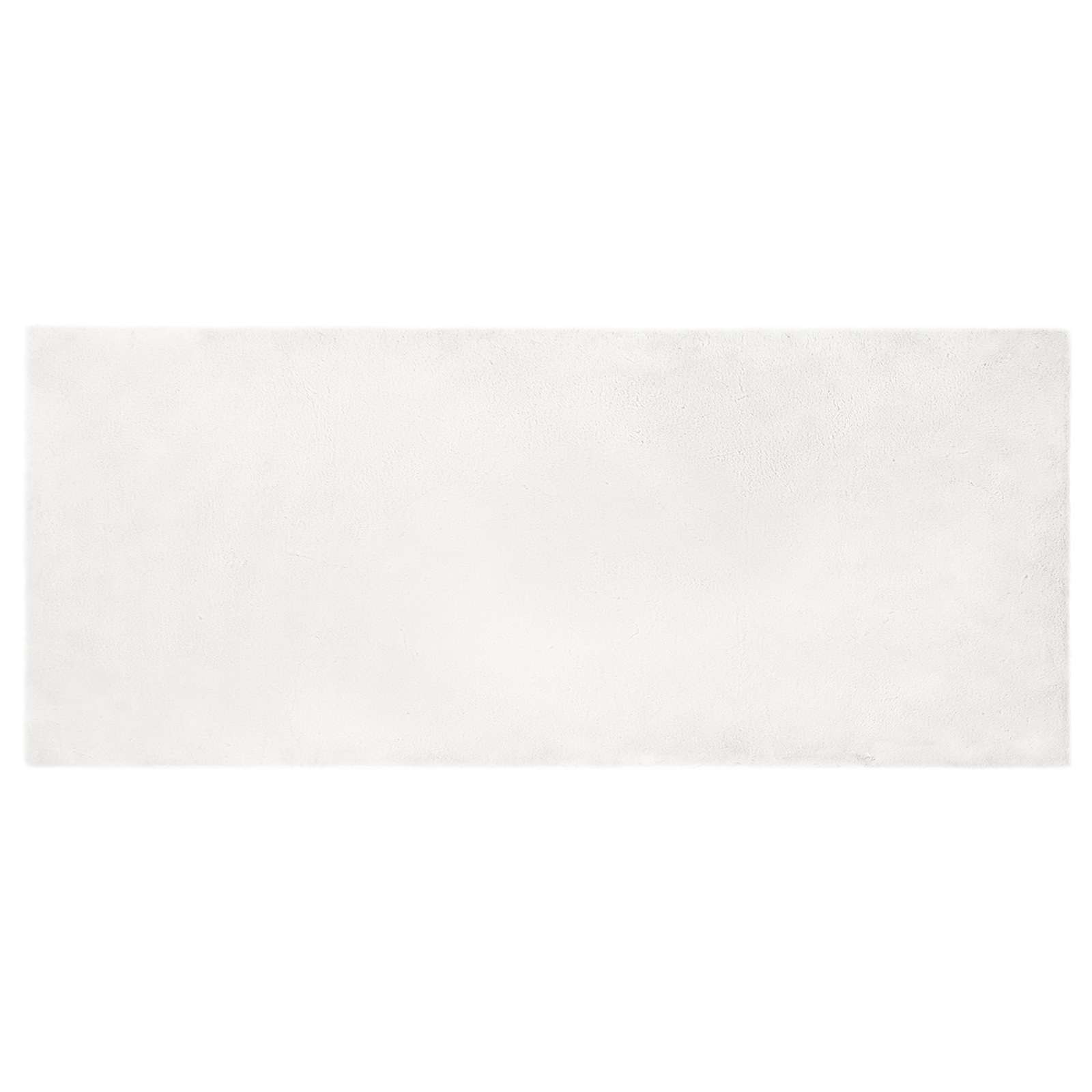 VidaXL tapis en fausse fourrure de lapin huile blanc 100 x 200 cm polyester