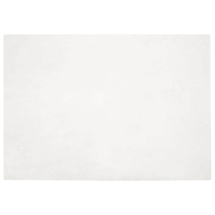 VidaXL tapis en fausse fourrure de lapin blanc huile 120 x 170 cm polyester