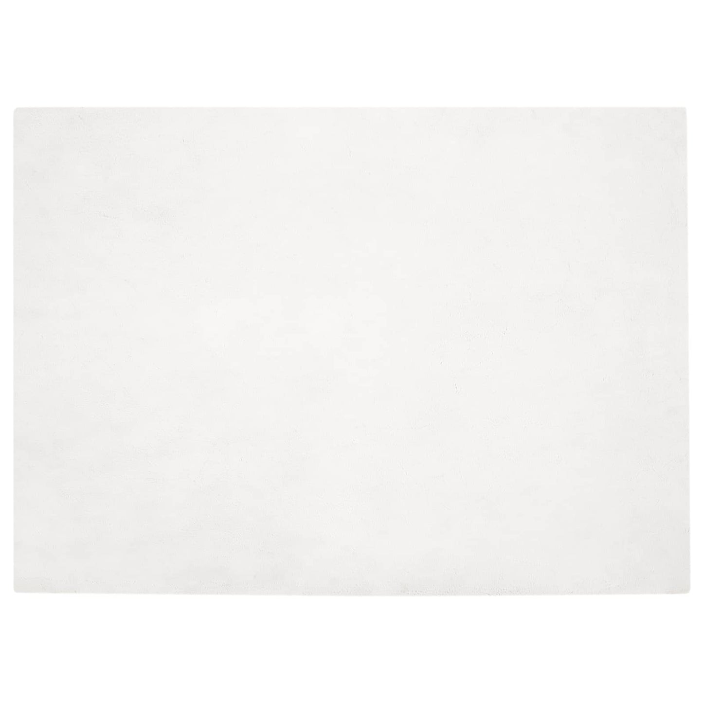 VidaXL tapis en fausse fourrure de lapin blanc huile 200 x 280 cm polyester