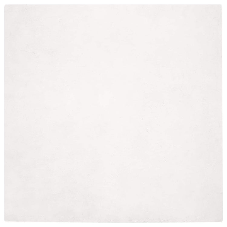 VidaXL tapis en fausse fourrure de lapin huile blanc 200 x 200 cm polyester