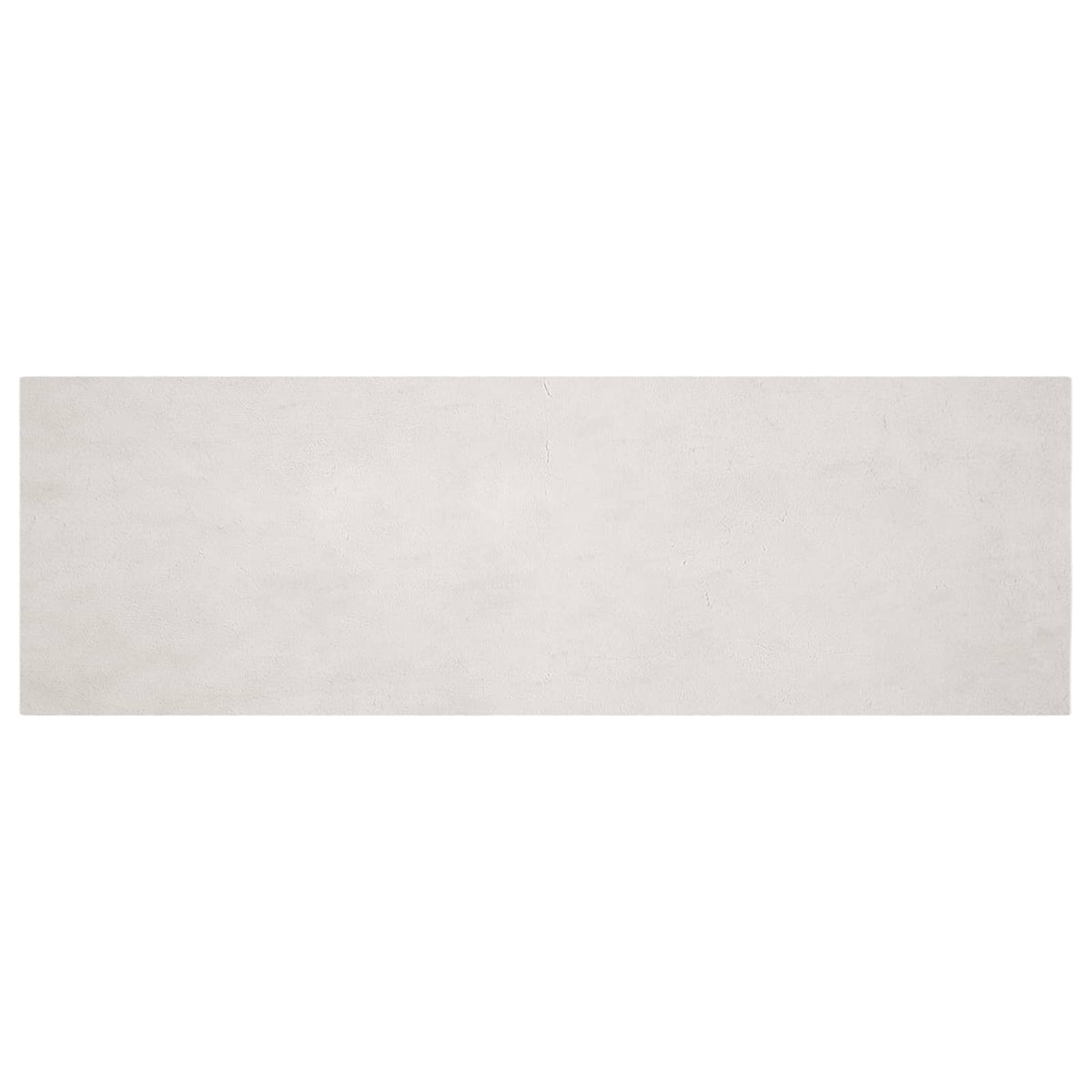 VidaXL tapis en fausse fourrure de lapin beige huileux 80 x 250 cm polyester