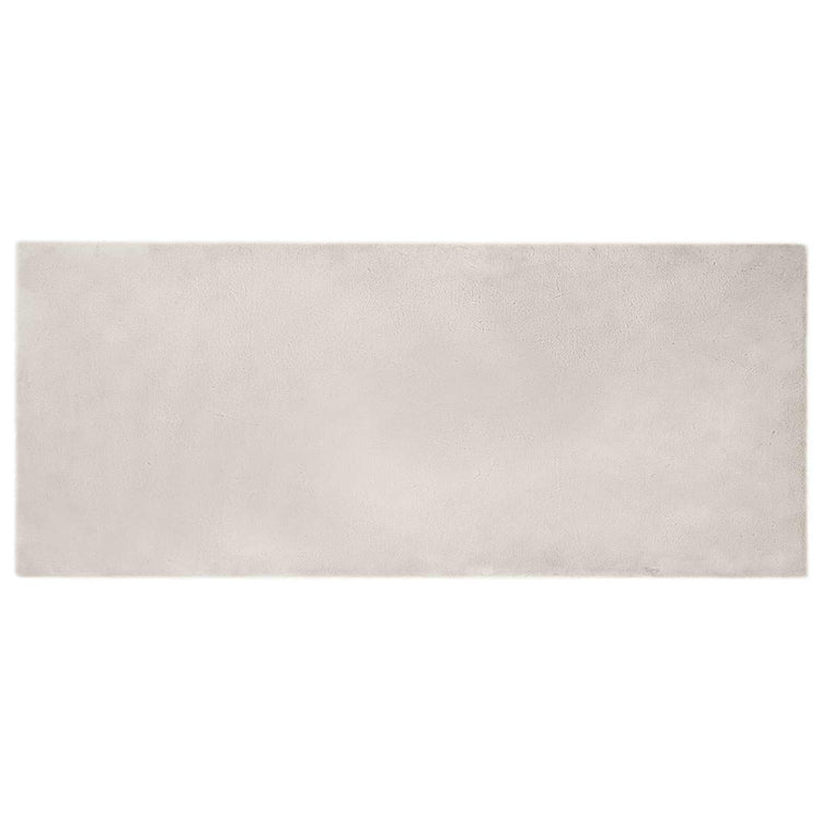 VidaXL tapis en fausse fourrure de lapin beige huileux 100 x 200 cm polyester