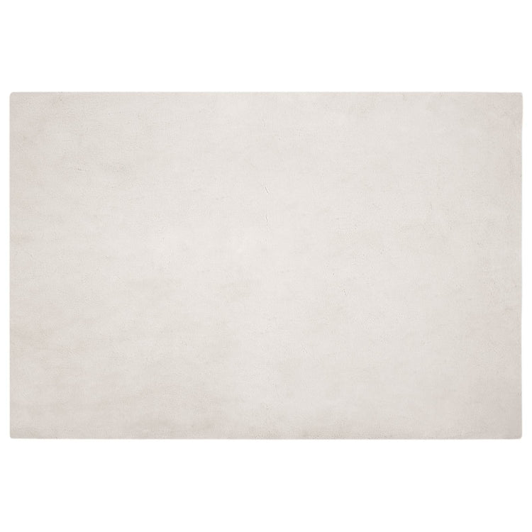 VidaXL tapis en fausse fourrure de lapin beige huileux 160 x 230 cm polyester