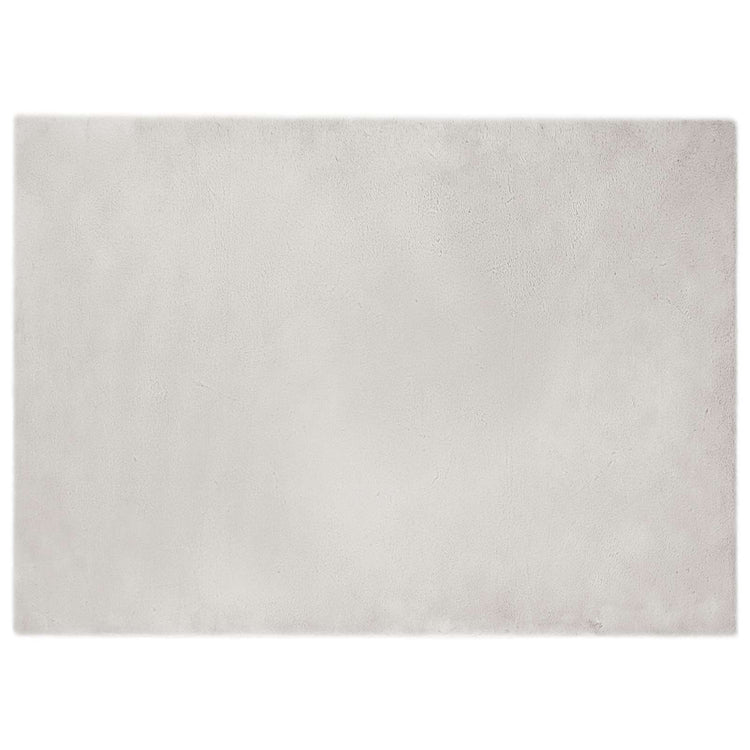 VidaXL tapis en fausse fourrure de lapin beige huileux 200 x 280 cm polyester