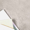 Vidaxl tapis en fausse fourrure de lapin beige huileux ø 80 cm polyester