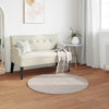 VidaXL tapis en fausse fourrure de lapin beige huileux ø 120 cm polyester