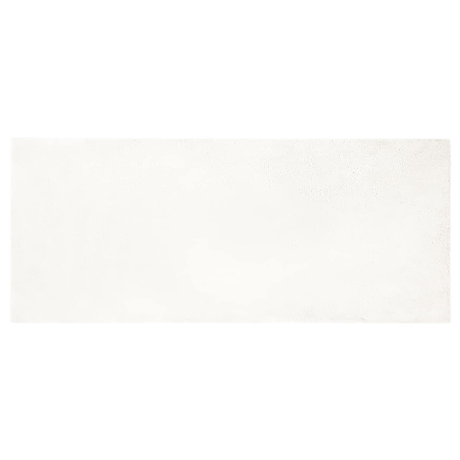 VidaXL tapis en fausse fourrure de lapin crème huileuse 80 x 200 cm polyester