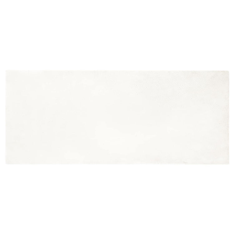 VidaXL tapis en fausse fourrure de lapin crème huileuse 80 x 200 cm polyester