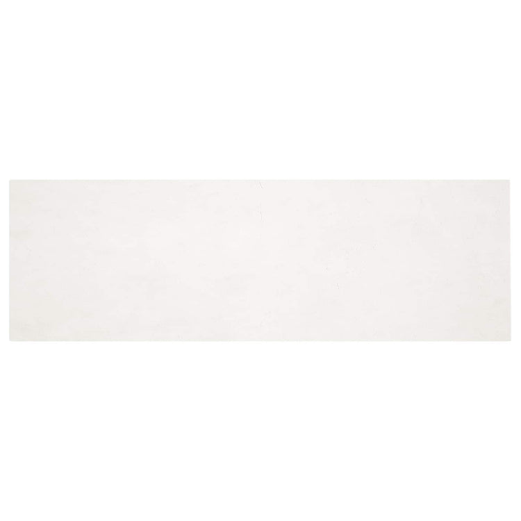 VidaXL tapis en fausse fourrure de lapin crème huileuse 80 x 250 cm polyester