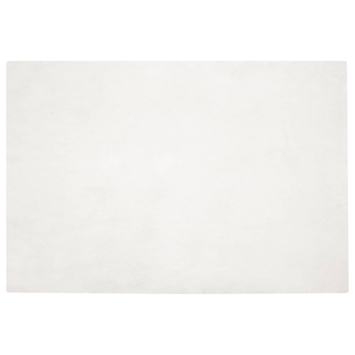VidaXL tapis en fausse fourrure de lapin crème huileuse 120 x 170 cm polyester