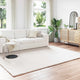 VidaXL tapis en fausse fourrure de lapin crème huileuse 200 x 280 cm polyester