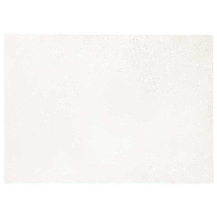 VidaXL tapis en fausse fourrure de lapin crème huileuse 200 x 280 cm polyester