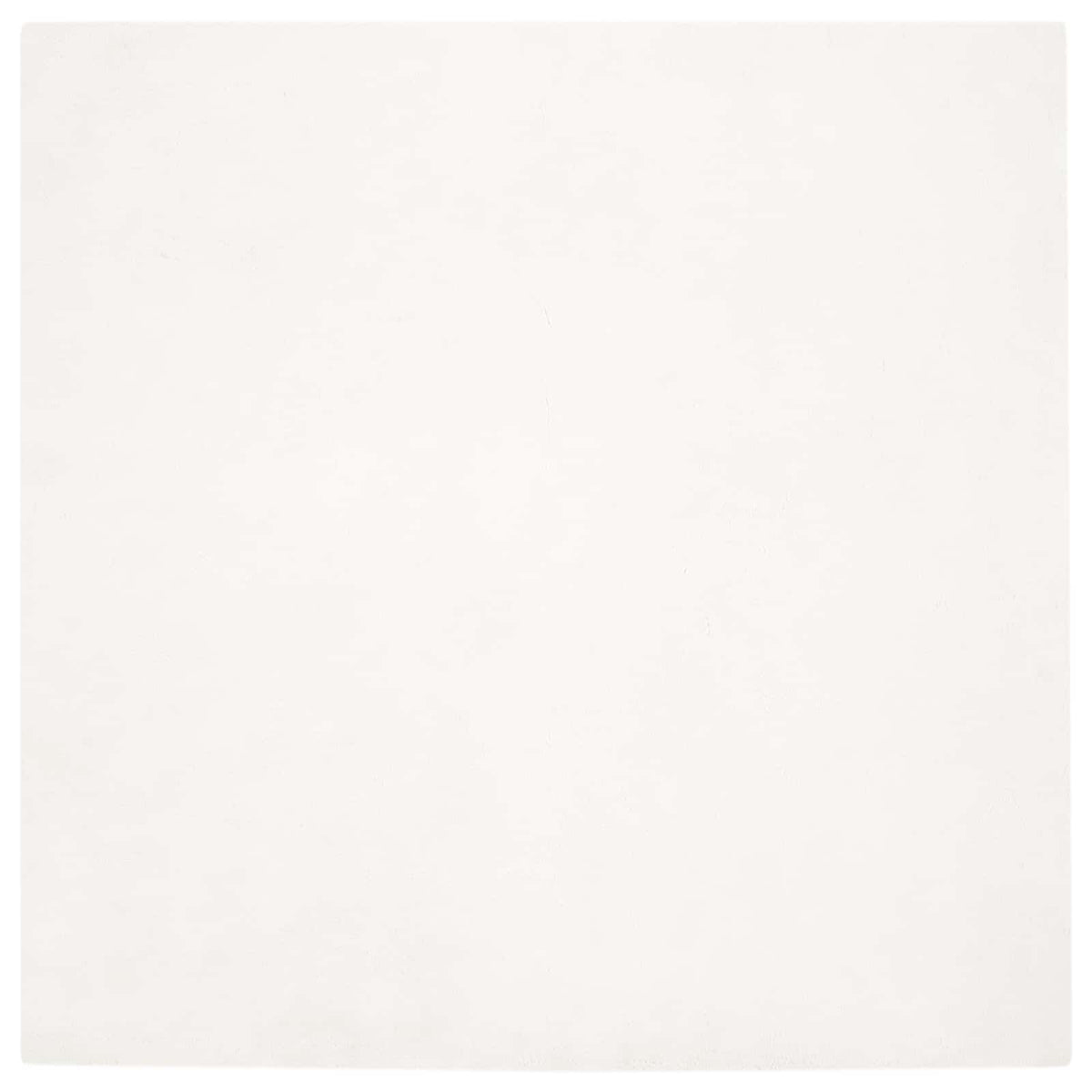 VidaXL tapis en fausse fourrure de lapin crème huileuse 200 x 200 cm polyester