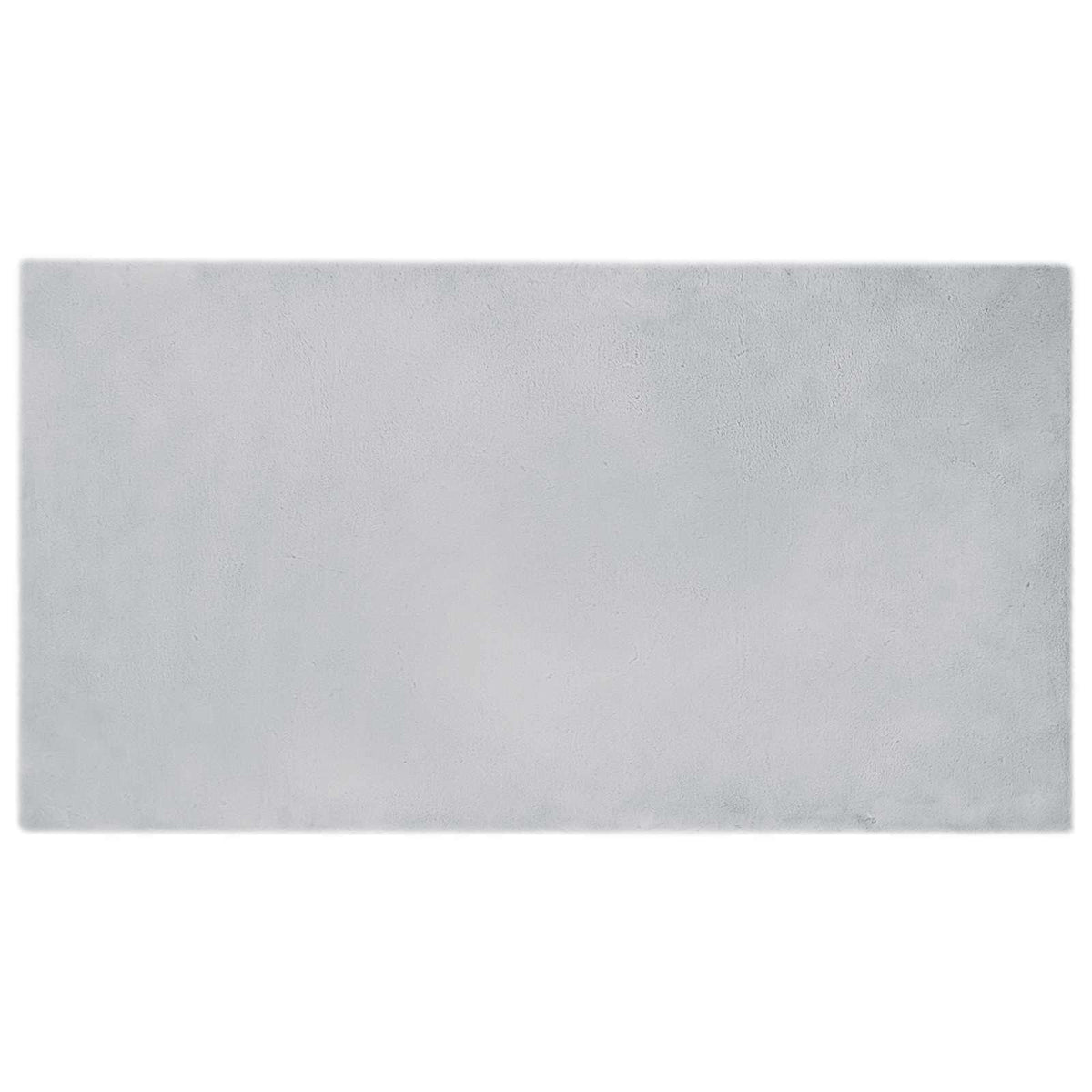 VidaXL tapis en fausse fourrure de lapin gris huile 60 x 110 cm polyester
