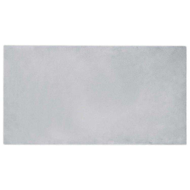 VidaXL tapis en fausse fourrure de lapin gris huile 60 x 110 cm polyester