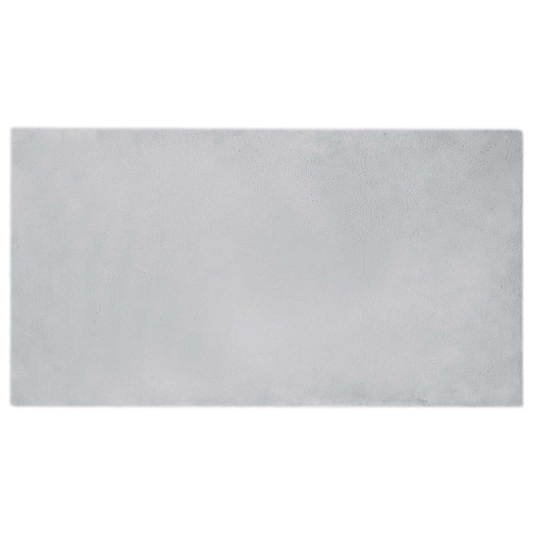 VidaXL tapis en fausse fourrure de lapin gris huile 80 x 150 cm polyester