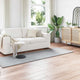 VidaXL tapis en fausse fourrure de lapin gris huile 80 x 250 cm polyester