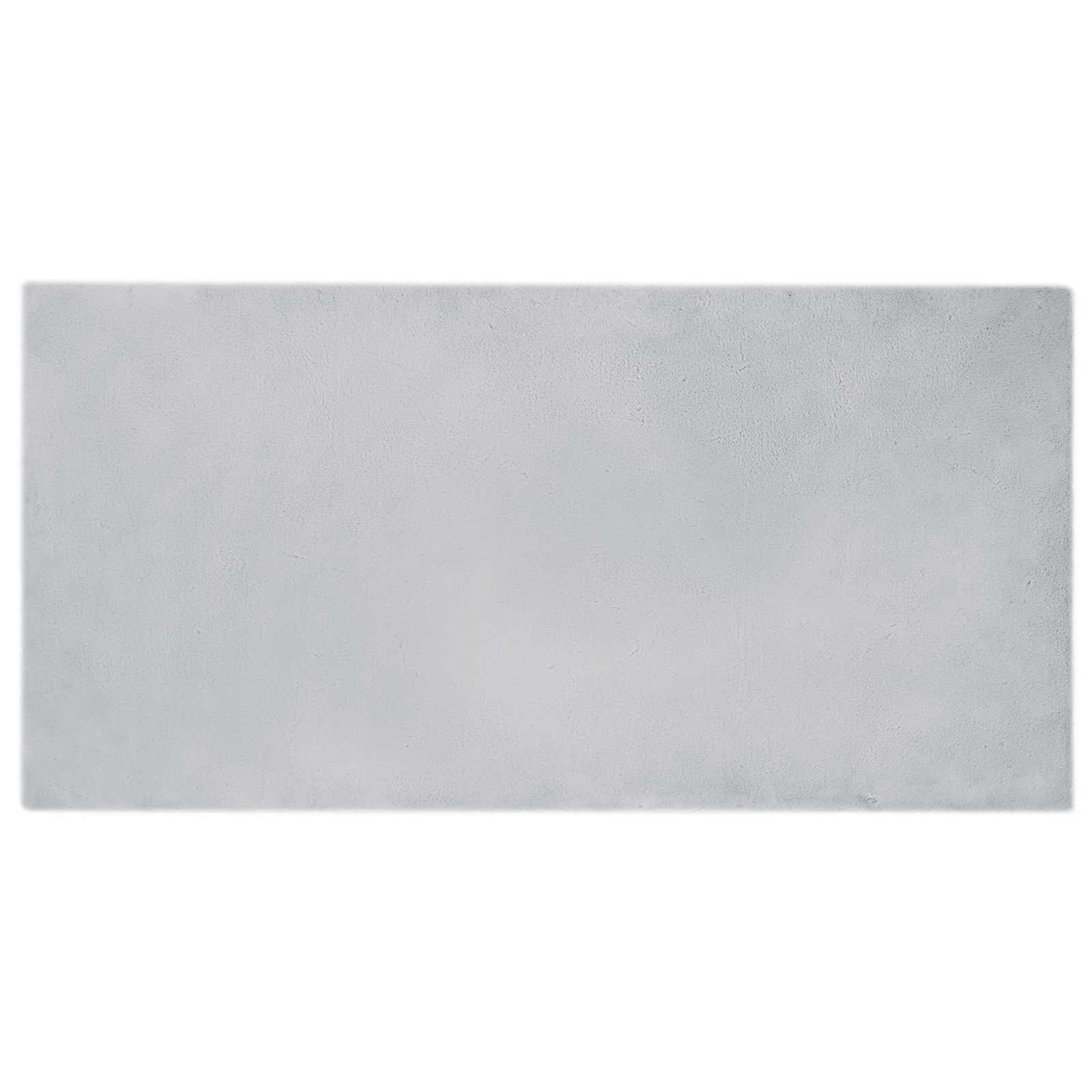 VidaXL tapis en fausse fourrure de lapin gris huile 100 x 200 cm polyester