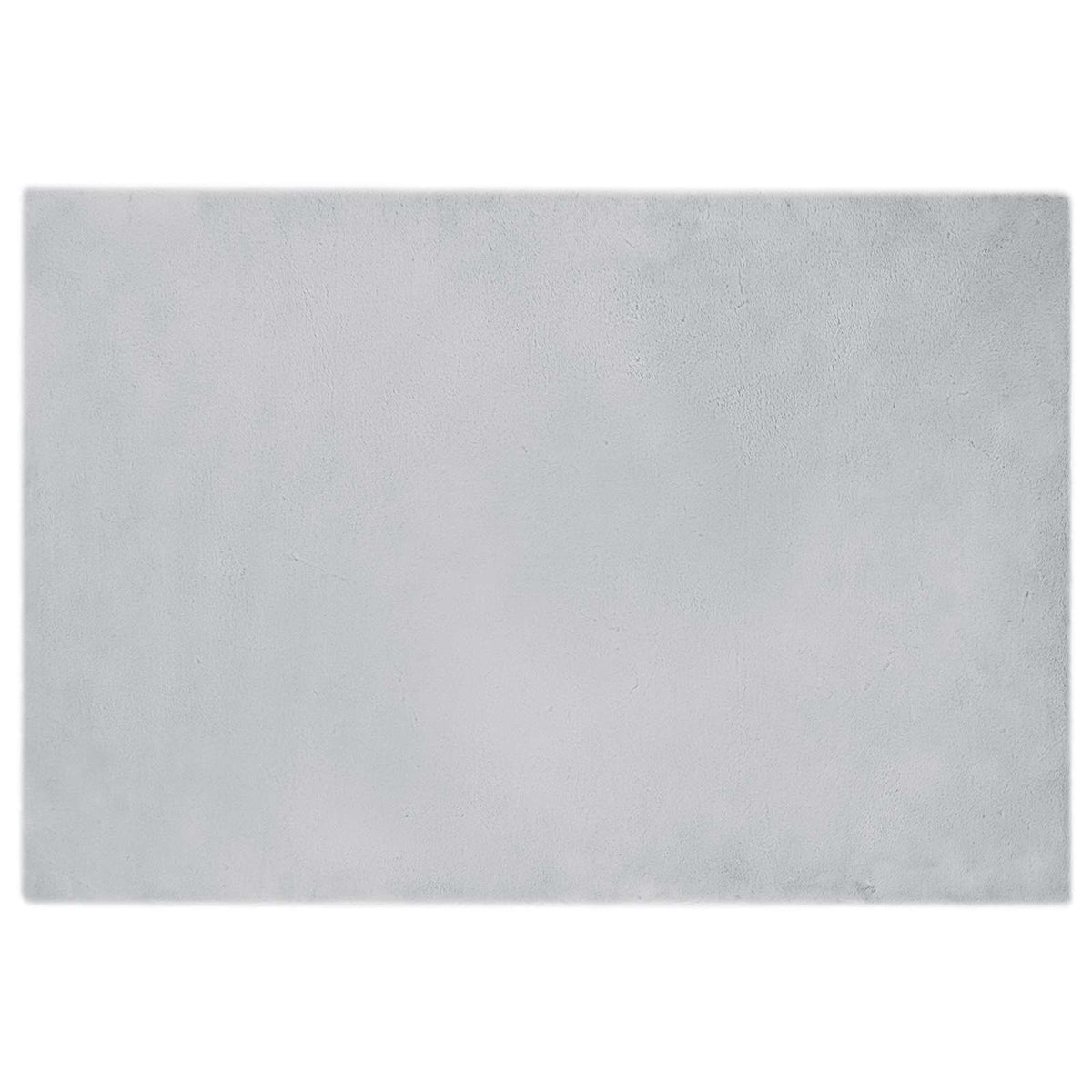 VidaXL tapis en fausse fourrure de lapin gris huile 120 x 170 cm polyester