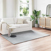 VidaXL tapis en fausse fourrure de lapin gris huile 140 x 200 cm polyester