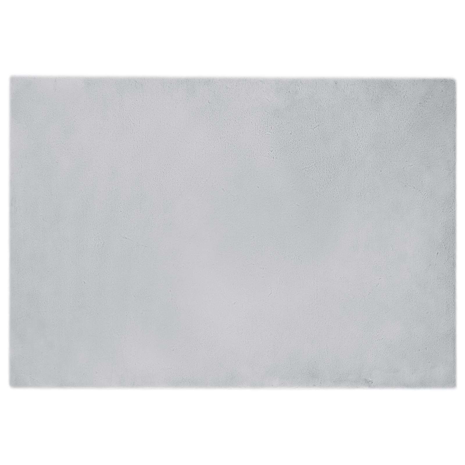 VidaXL tapis en fausse fourrure de lapin gris huile 140 x 200 cm polyester