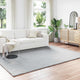 VidaXL tapis en fausse fourrure de lapin gris huile 200 x 280 cm polyester