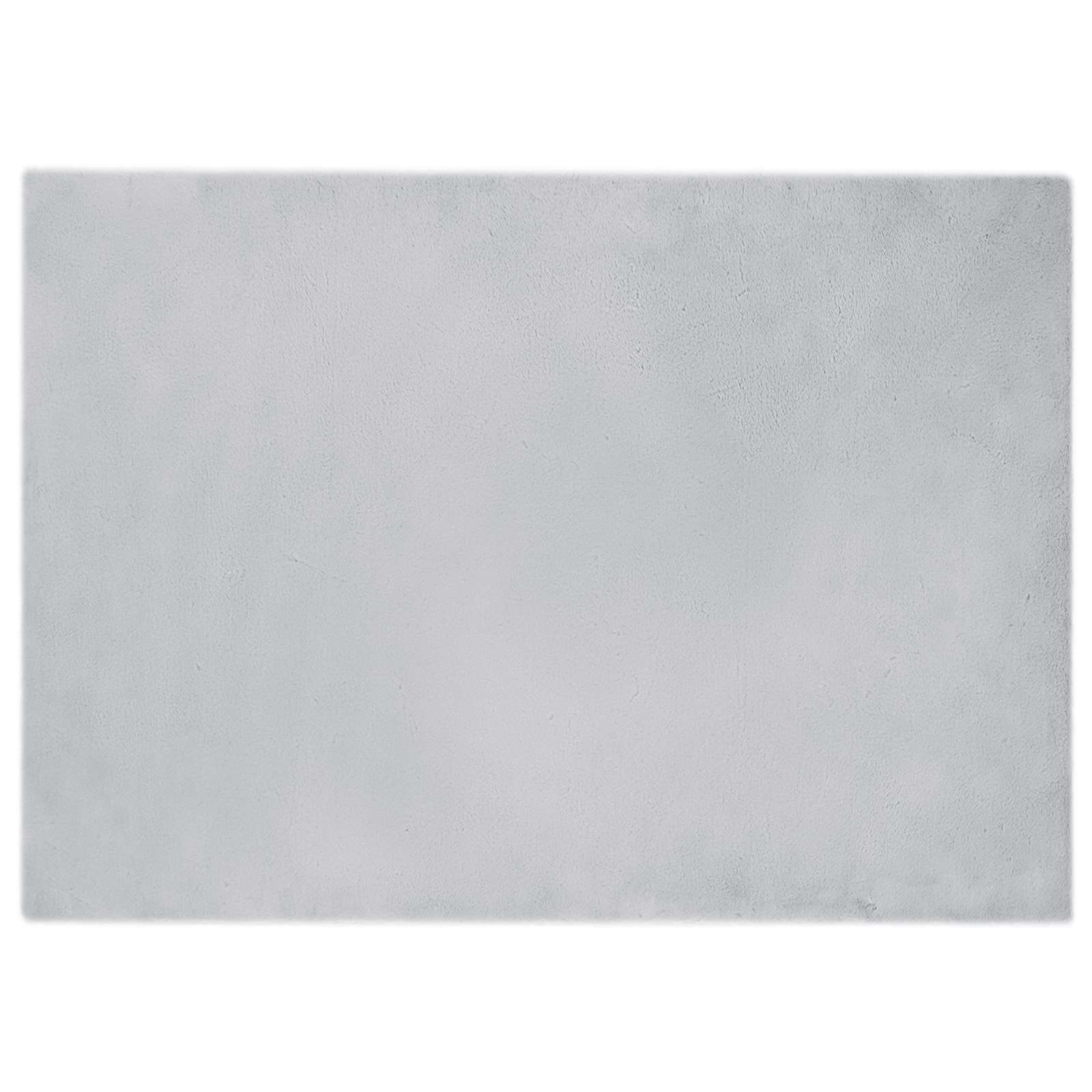 VidaXL tapis en fausse fourrure de lapin gris huile 200 x 280 cm polyester