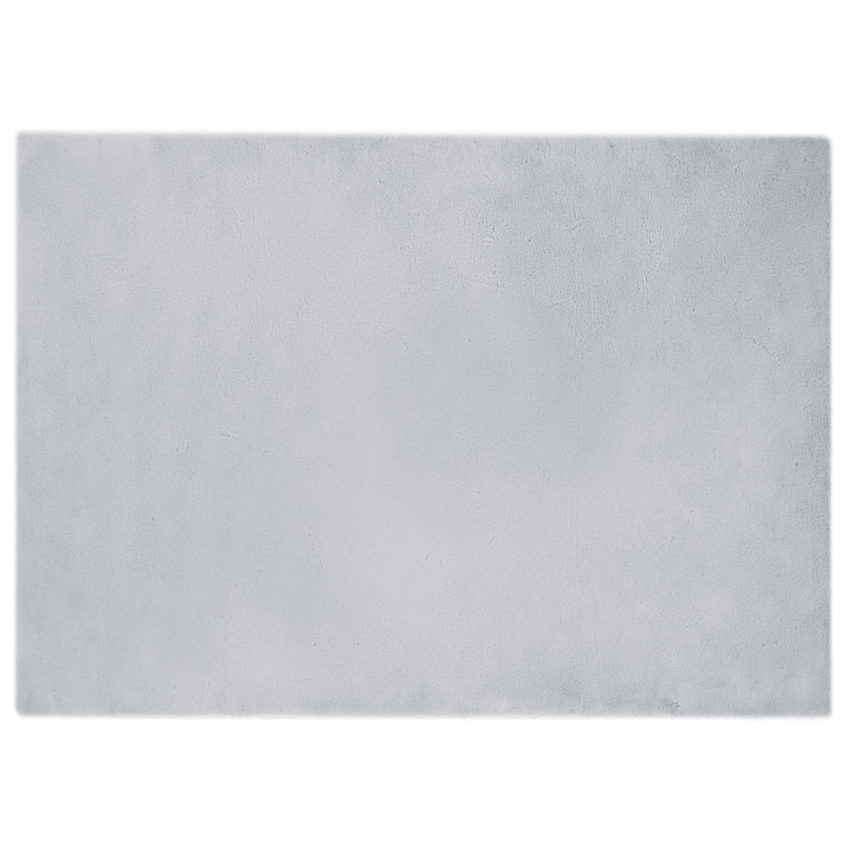 VidaXL tapis en fausse fourrure de lapin gris huile 240 x 340 cm polyester