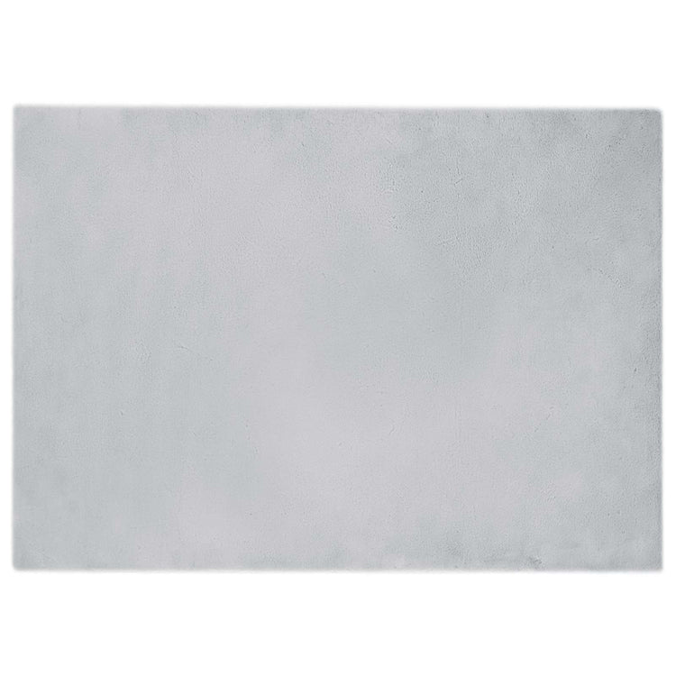 VidaXL tapis en fausse fourrure de lapin gris huile 240 x 340 cm polyester