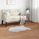 VidaXL tapis en fausse fourrure de lapin gris huile 50 x 80 cm polyester