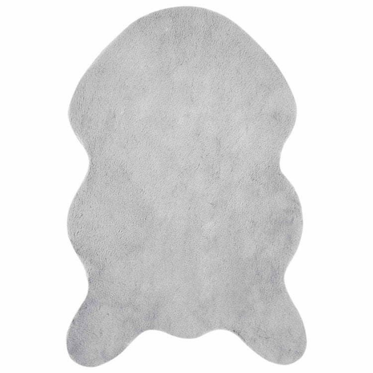 VidaXL tapis en fausse fourrure de lapin gris huile 80 x 120 cm polyester