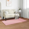 VidaXL tapis en fausse fourrure de lapin rose huile 80 x 150 cm polyester