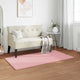 VidaXL tapis en fausse fourrure de lapin rose huile 80 x 150 cm polyester