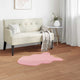 VidaXL tapis en fausse fourrure de lapin rose huile 50 x 80 cm polyester
