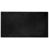 VidaXL tapis en fausse fourrure de lapin huile noir 60 x 110 cm polyester