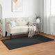 VidaXL tapis en fausse fourrure de lapin huile noir 80 x 150 cm polyester