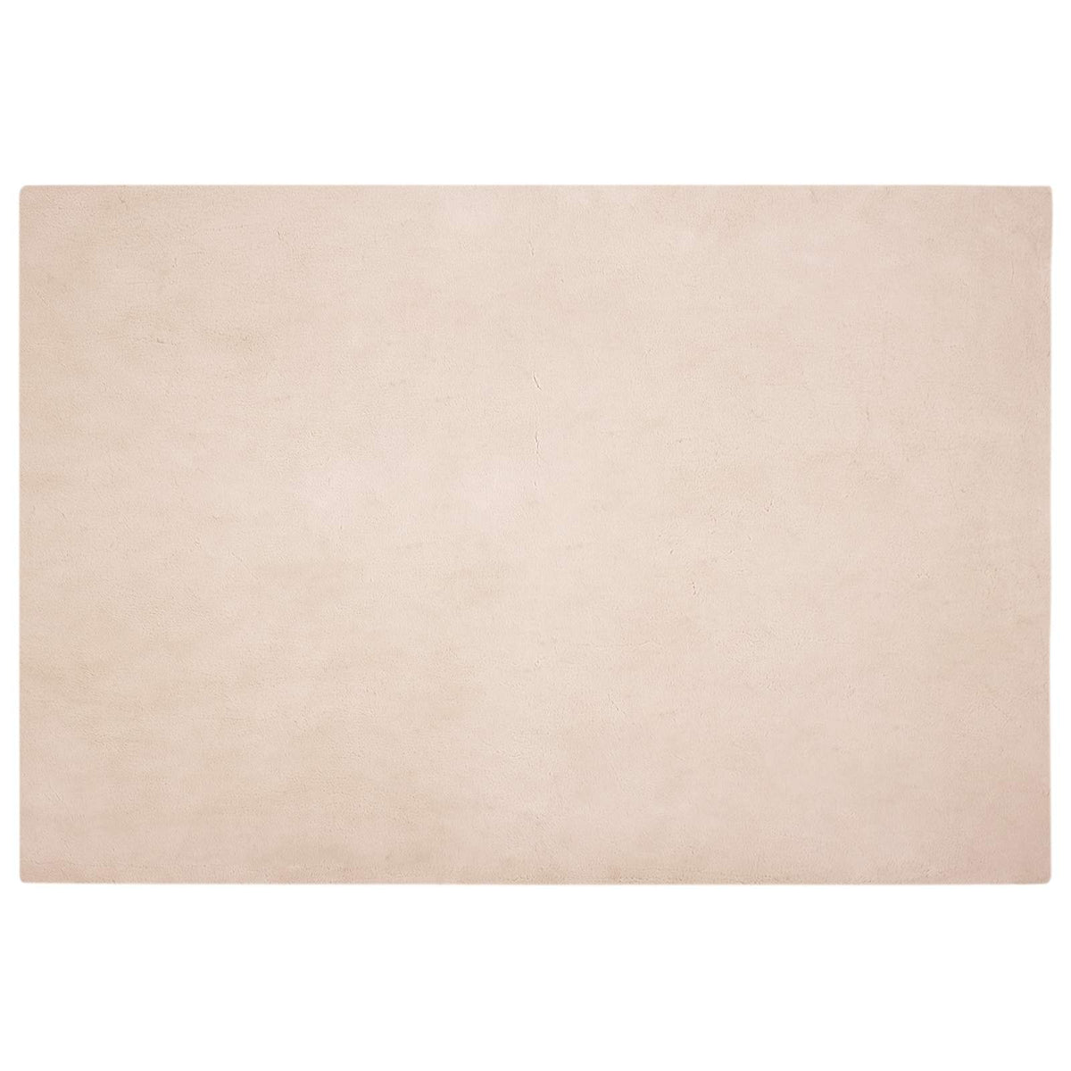 VidaXL tapis en fausse fourrure de lapin taupe huileux 140 x 200 cm polyester