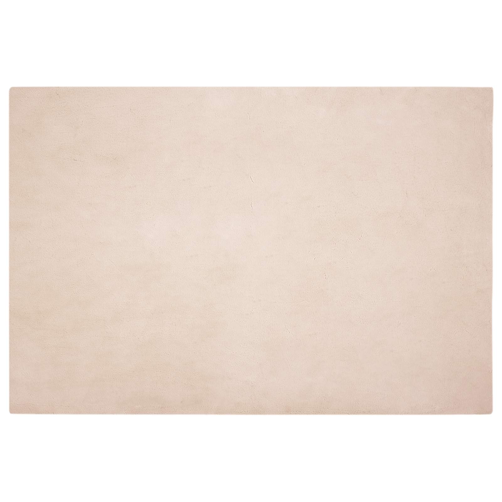 VidaXL tapis en fausse fourrure de lapin taupe huileux 160 x 230 cm polyester