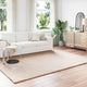 VidaXL tapis en fausse fourrure de lapin taupe huileux 200 x 280 cm polyester
