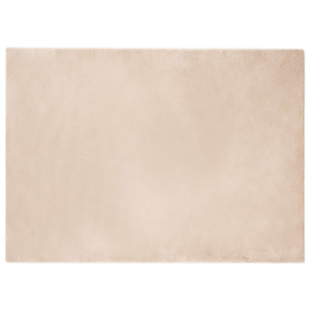 VidaXL tapis en fausse fourrure de lapin taupe huileux 240 x 340 cm polyester