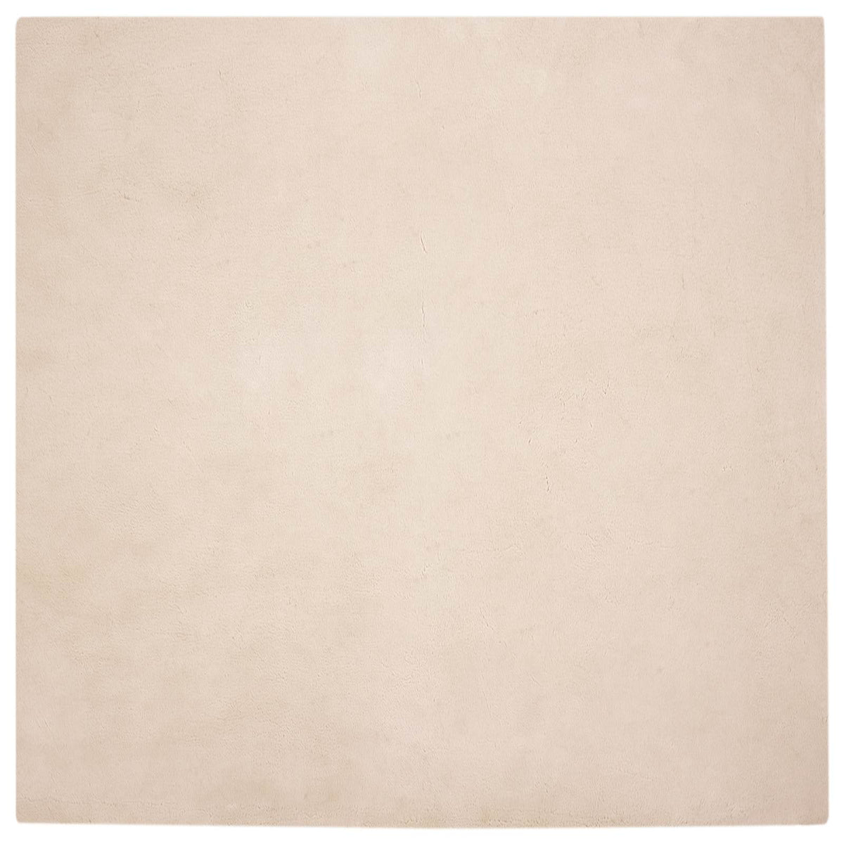 VidaXL tapis en fausse fourrure de lapin taupe huileux 160 x 160 cm polyester
