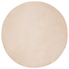 VidaXL tapis en fausse fourrure de lapin taupe huileux ø 80 cm polyester